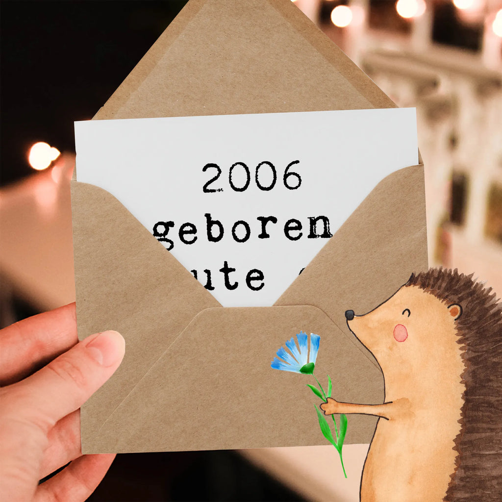 Deluxe Karte Spruch 2006 Geburtstag Star Karte, Grußkarte, Klappkarte, Einladungskarte, Glückwunschkarte, Hochzeitskarte, Geburtstagskarte, Hochwertige Grußkarte, Hochwertige Klappkarte, Geburtstag, Geburtstagsgeschenk, Geschenk