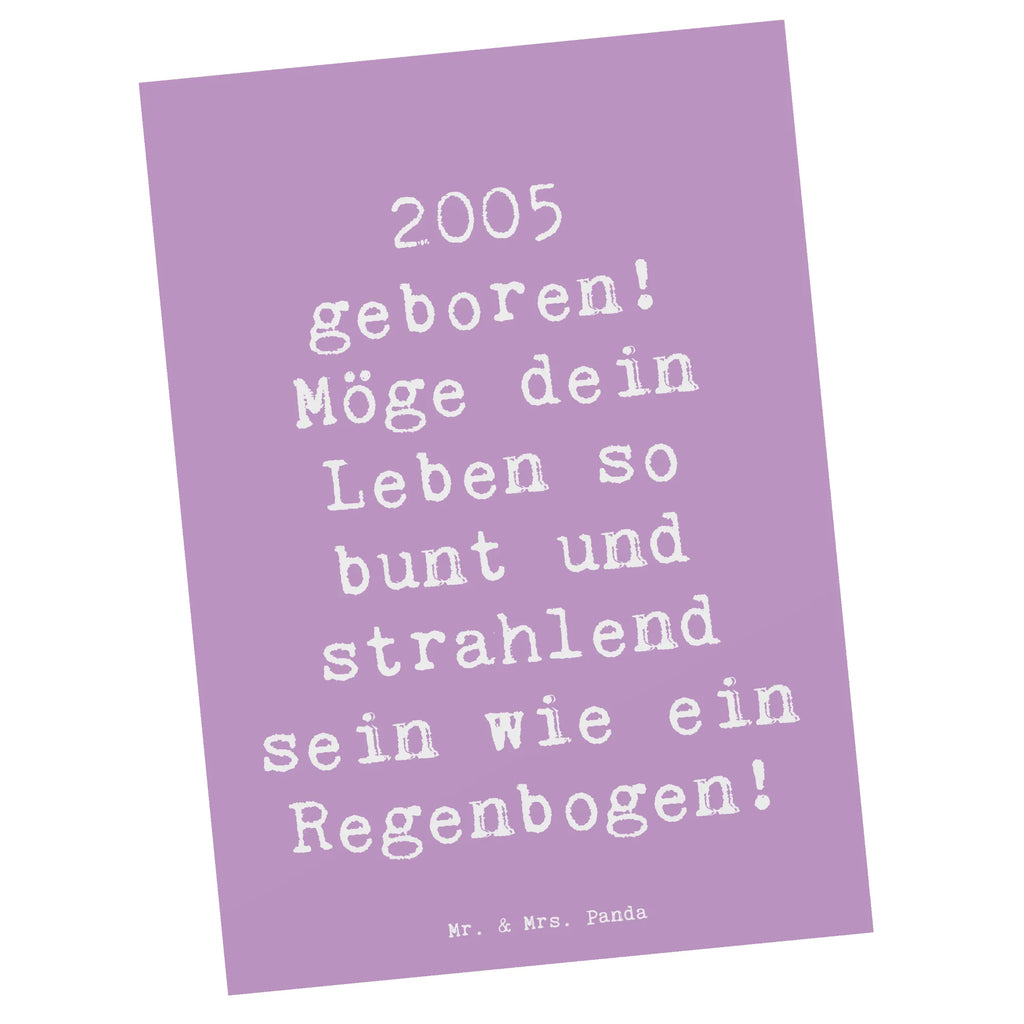 Postkarte Spruch 2005 Geburtstag Regenbogen Postkarte, Karte, Geschenkkarte, Grußkarte, Einladung, Ansichtskarte, Geburtstagskarte, Einladungskarte, Dankeskarte, Ansichtskarten, Einladung Geburtstag, Einladungskarten Geburtstag, Geburtstag, Geburtstagsgeschenk, Geschenk