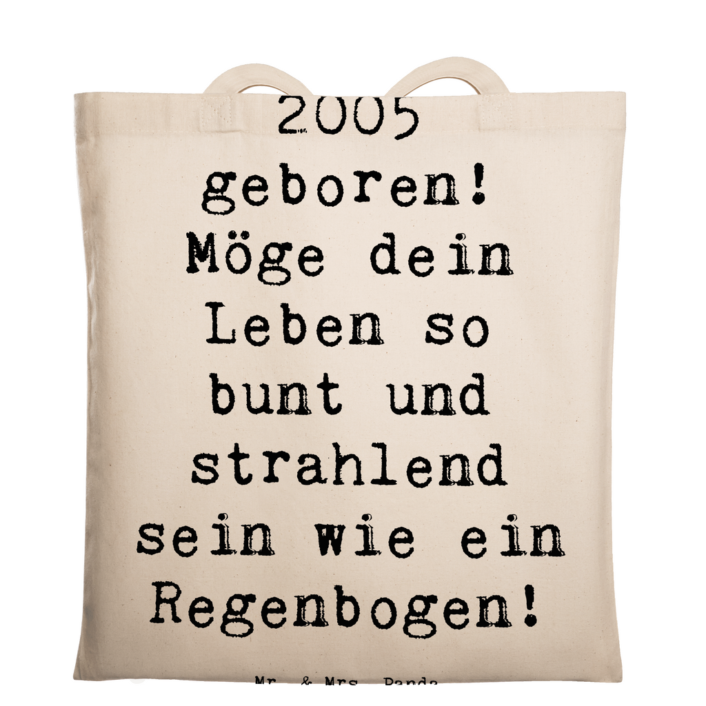 Tragetasche Spruch 2005 Geburtstag Regenbogen Beuteltasche, Beutel, Einkaufstasche, Jutebeutel, Stoffbeutel, Tasche, Shopper, Umhängetasche, Strandtasche, Schultertasche, Stofftasche, Tragetasche, Badetasche, Jutetasche, Einkaufstüte, Laptoptasche, Geburtstag, Geburtstagsgeschenk, Geschenk