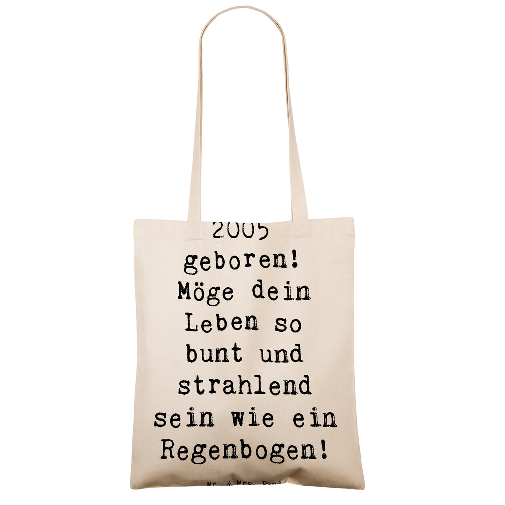 Tragetasche Spruch 2005 Geburtstag Regenbogen Beuteltasche, Beutel, Einkaufstasche, Jutebeutel, Stoffbeutel, Tasche, Shopper, Umhängetasche, Strandtasche, Schultertasche, Stofftasche, Tragetasche, Badetasche, Jutetasche, Einkaufstüte, Laptoptasche, Geburtstag, Geburtstagsgeschenk, Geschenk