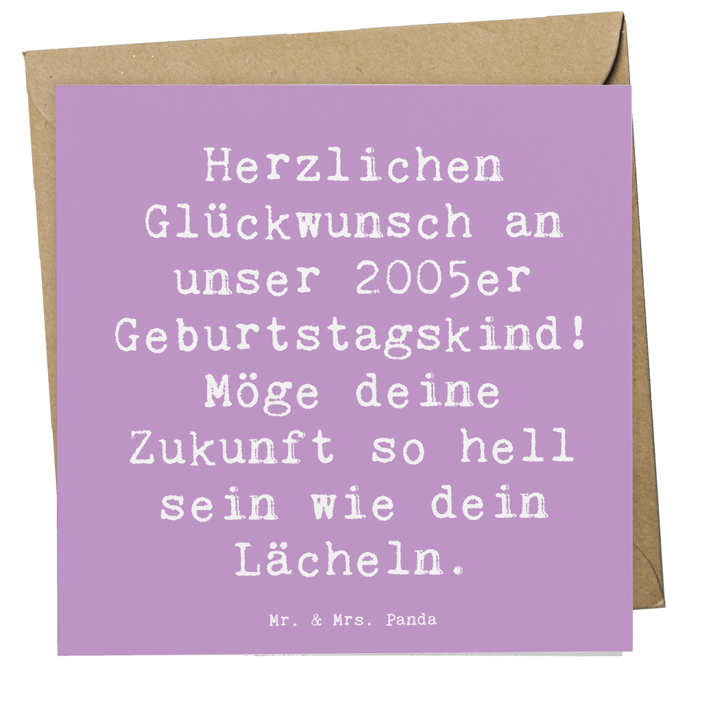 Deluxe Karte Spruch 2005 Geburtstag Karte, Grußkarte, Klappkarte, Einladungskarte, Glückwunschkarte, Hochzeitskarte, Geburtstagskarte, Hochwertige Grußkarte, Hochwertige Klappkarte, Geburtstag, Geburtstagsgeschenk, Geschenk