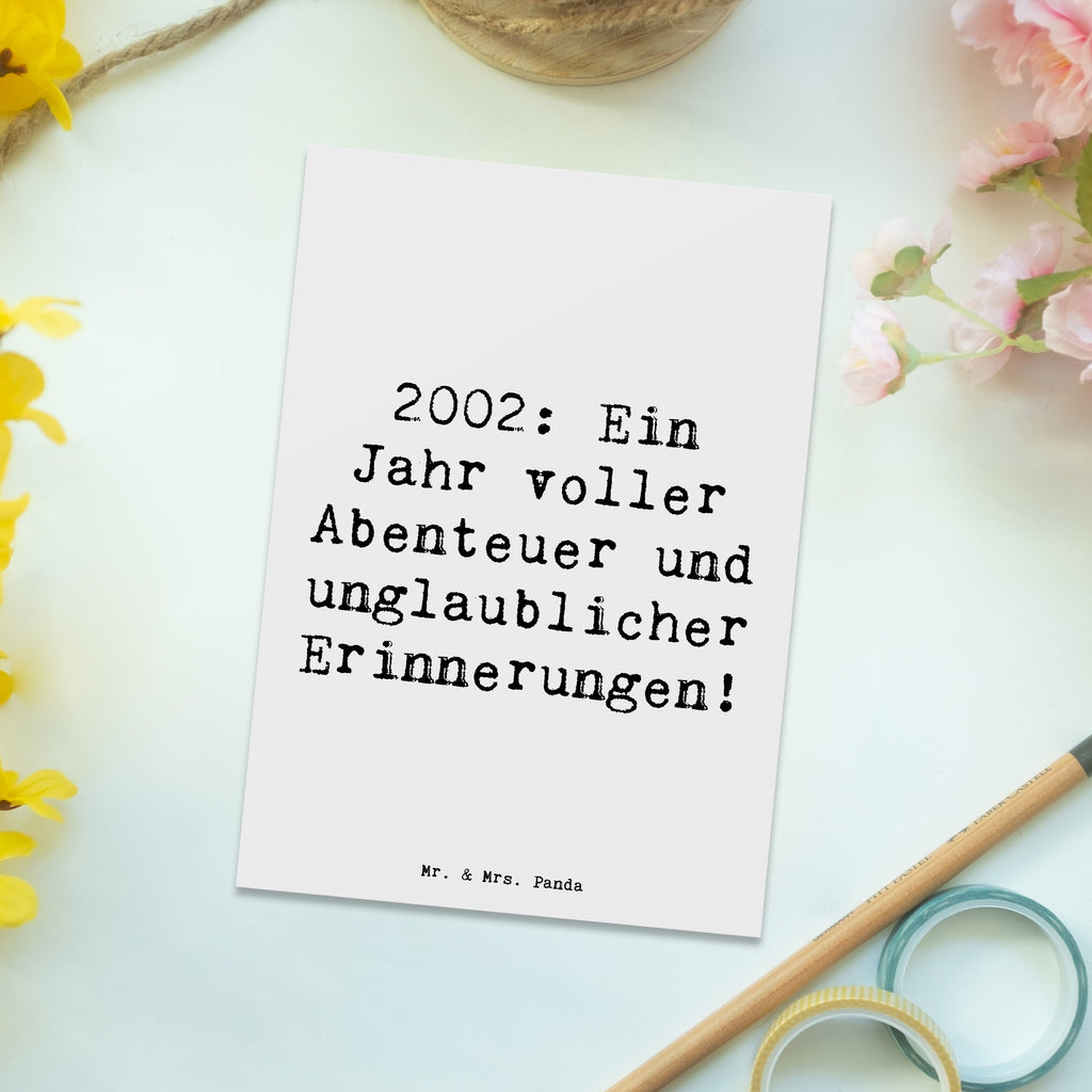 Postkarte Spruch 2002 Geburtstag Abenteuer Postkarte, Karte, Geschenkkarte, Grußkarte, Einladung, Ansichtskarte, Geburtstagskarte, Einladungskarte, Dankeskarte, Ansichtskarten, Einladung Geburtstag, Einladungskarten Geburtstag, Geburtstag, Geburtstagsgeschenk, Geschenk