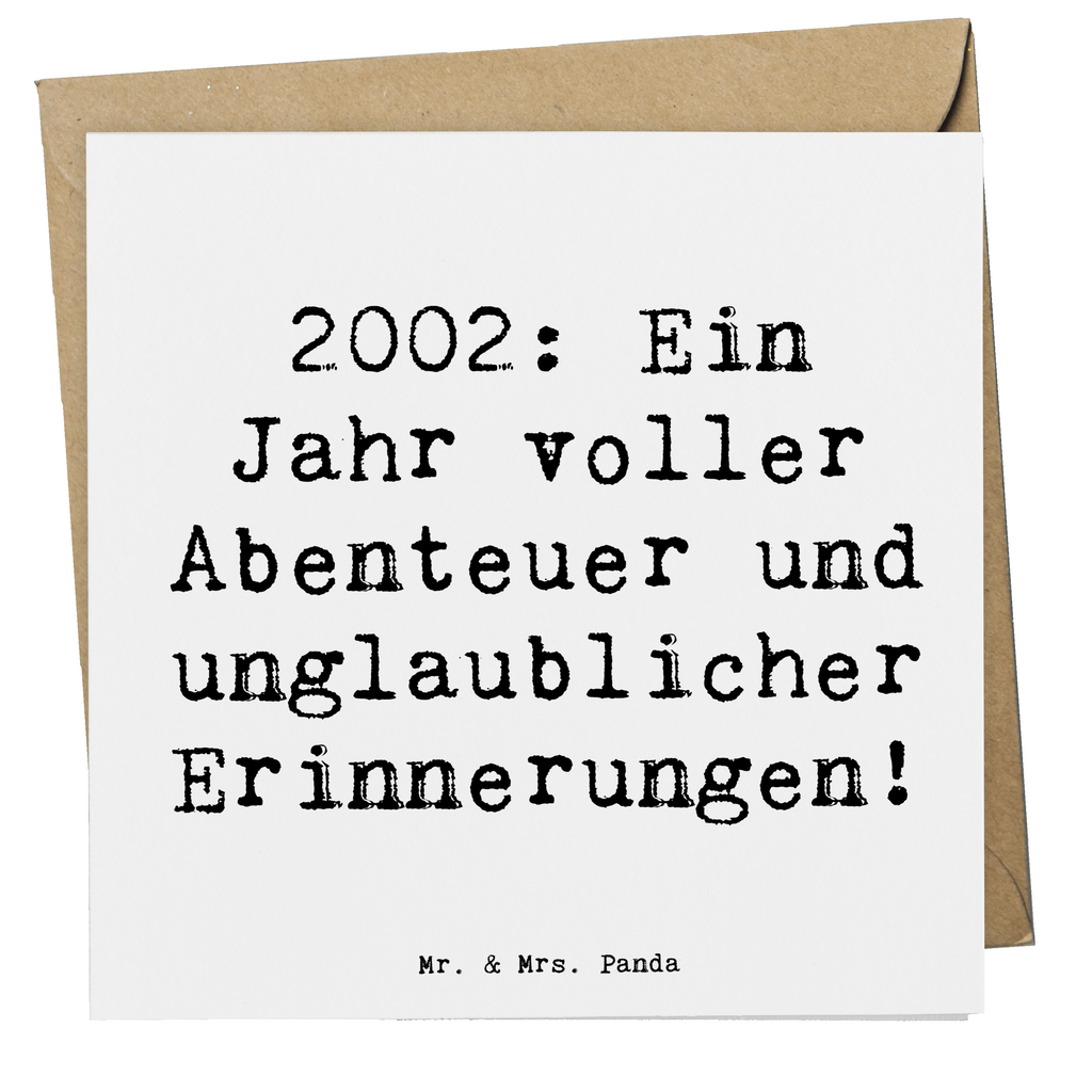 Deluxe Karte Spruch 2002 Geburtstag Abenteuer Karte, Grußkarte, Klappkarte, Einladungskarte, Glückwunschkarte, Hochzeitskarte, Geburtstagskarte, Hochwertige Grußkarte, Hochwertige Klappkarte, Geburtstag, Geburtstagsgeschenk, Geschenk