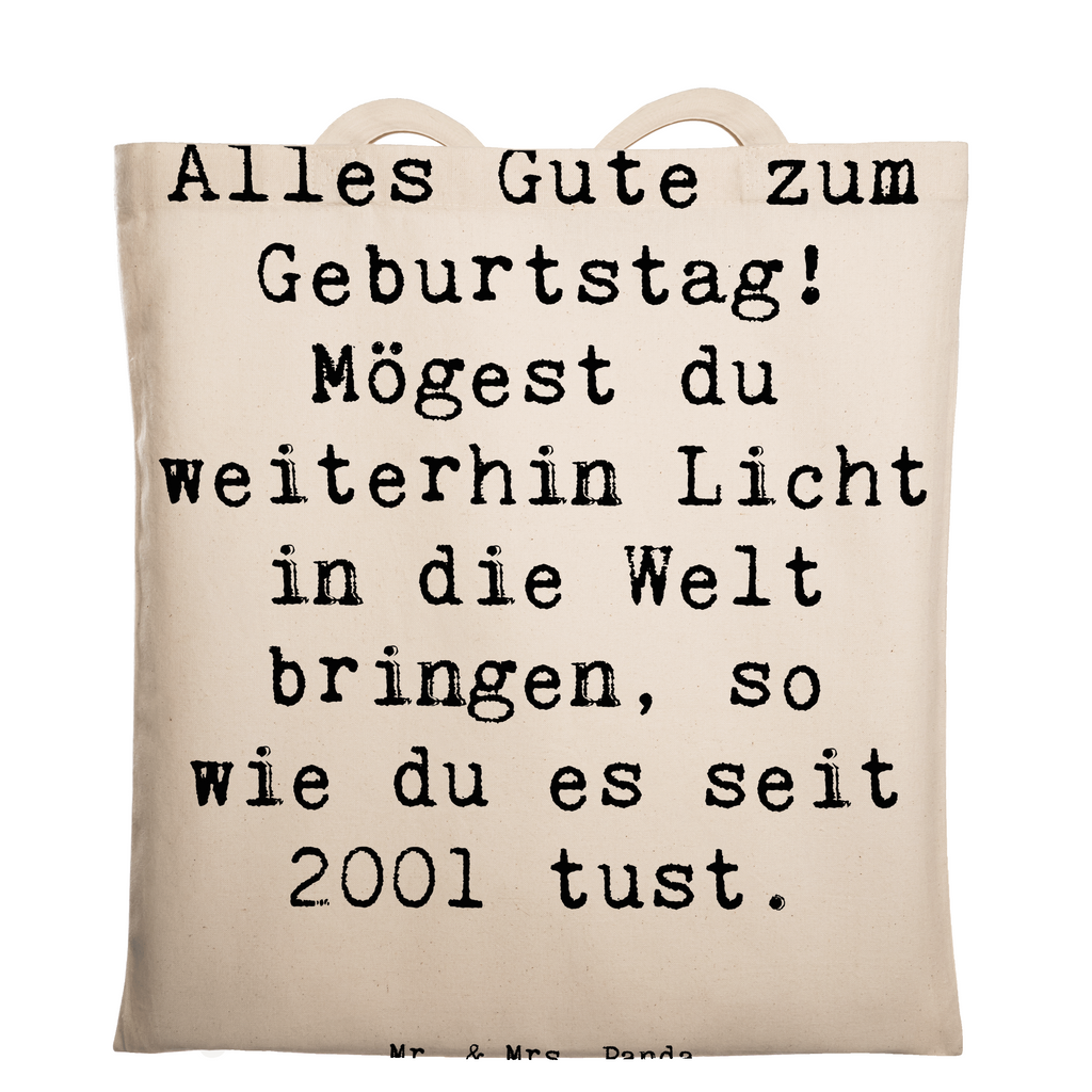 Tragetasche Spruch 2001 Geburtstag Licht Beuteltasche, Beutel, Einkaufstasche, Jutebeutel, Stoffbeutel, Tasche, Shopper, Umhängetasche, Strandtasche, Schultertasche, Stofftasche, Tragetasche, Badetasche, Jutetasche, Einkaufstüte, Laptoptasche, Geburtstag, Geburtstagsgeschenk, Geschenk