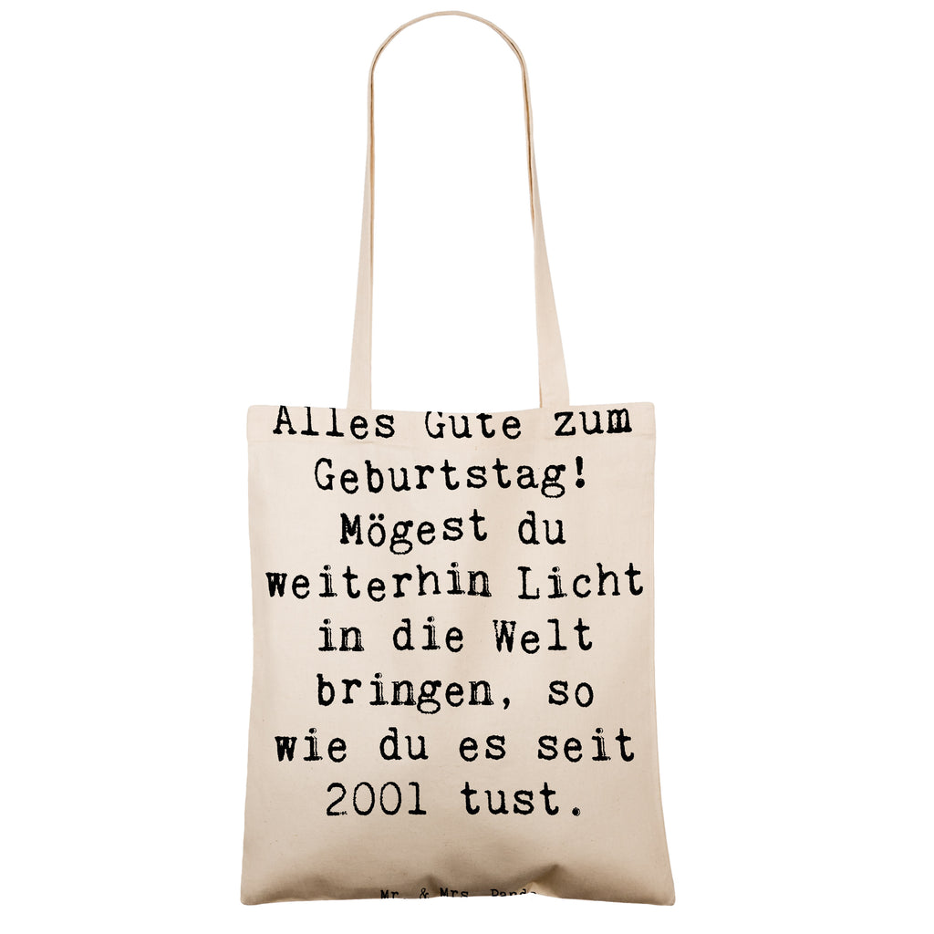 Tragetasche Spruch 2001 Geburtstag Licht Beuteltasche, Beutel, Einkaufstasche, Jutebeutel, Stoffbeutel, Tasche, Shopper, Umhängetasche, Strandtasche, Schultertasche, Stofftasche, Tragetasche, Badetasche, Jutetasche, Einkaufstüte, Laptoptasche, Geburtstag, Geburtstagsgeschenk, Geschenk