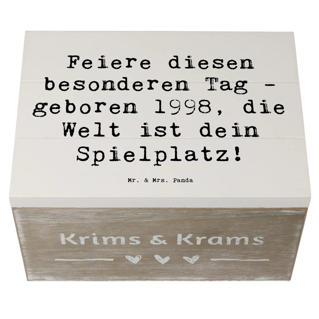 Holzkiste Spruch 1998 Geburtstag Holzkiste, Kiste, Schatzkiste, Truhe, Schatulle, XXL, Erinnerungsbox, Erinnerungskiste, Dekokiste, Aufbewahrungsbox, Geschenkbox, Geschenkdose, Geburtstag, Geburtstagsgeschenk, Geschenk