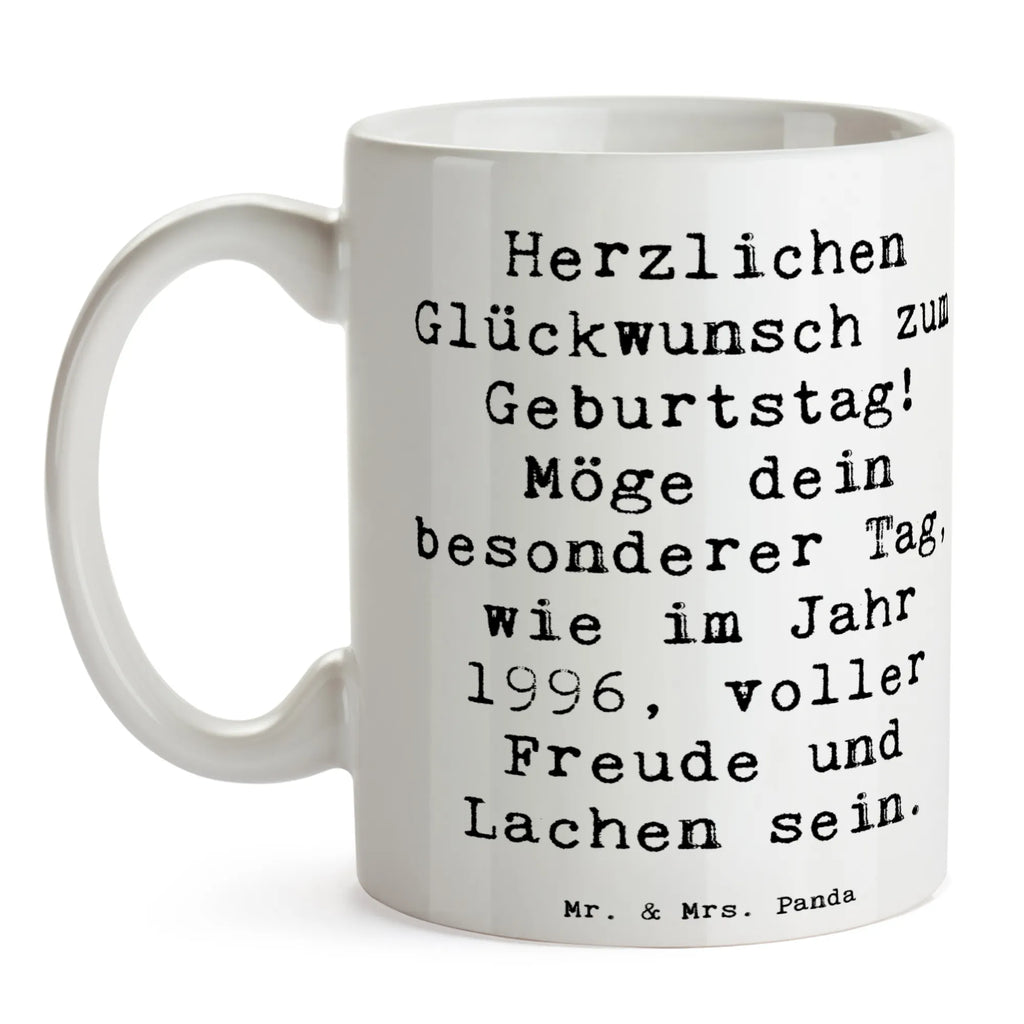 Tasse Spruch 1996 Geburtstag Freude Tasse, Kaffeetasse, Teetasse, Becher, Kaffeebecher, Teebecher, Keramiktasse, Porzellantasse, Büro Tasse, Geschenk Tasse, Tasse Sprüche, Tasse Motive, Kaffeetassen, Tasse bedrucken, Designer Tasse, Cappuccino Tassen, Schöne Teetassen, Geburtstag, Geburtstagsgeschenk, Geschenk