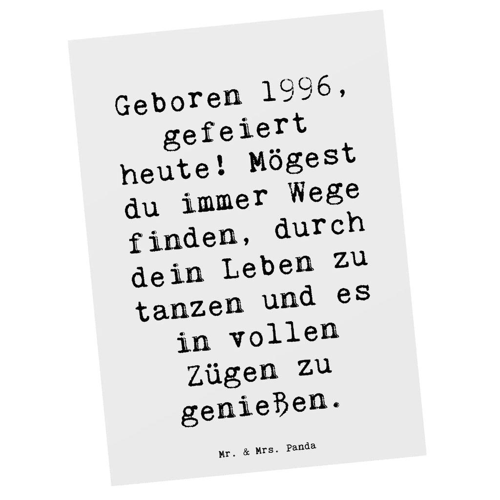 Postkarte Spruch 1996 Geburtstag Postkarte, Karte, Geschenkkarte, Grußkarte, Einladung, Ansichtskarte, Geburtstagskarte, Einladungskarte, Dankeskarte, Ansichtskarten, Einladung Geburtstag, Einladungskarten Geburtstag, Geburtstag, Geburtstagsgeschenk, Geschenk