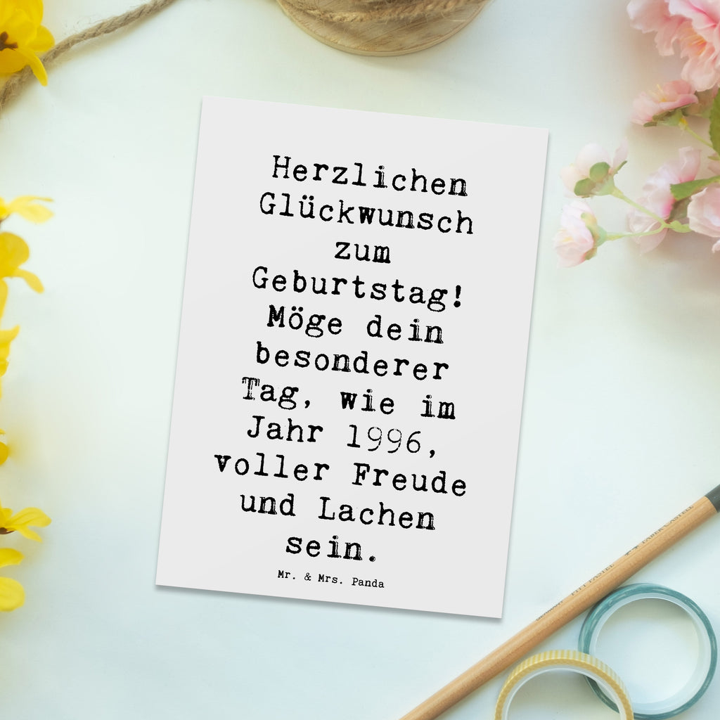 Postkarte Spruch 1996 Geburtstag Freude Postkarte, Karte, Geschenkkarte, Grußkarte, Einladung, Ansichtskarte, Geburtstagskarte, Einladungskarte, Dankeskarte, Ansichtskarten, Einladung Geburtstag, Einladungskarten Geburtstag, Geburtstag, Geburtstagsgeschenk, Geschenk