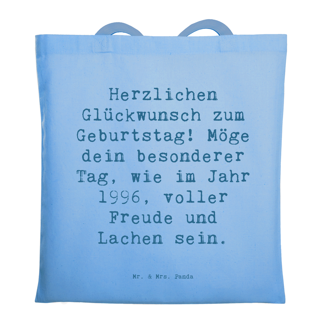 Tragetasche Spruch 1996 Geburtstag Freude Beuteltasche, Beutel, Einkaufstasche, Jutebeutel, Stoffbeutel, Tasche, Shopper, Umhängetasche, Strandtasche, Schultertasche, Stofftasche, Tragetasche, Badetasche, Jutetasche, Einkaufstüte, Laptoptasche, Geburtstag, Geburtstagsgeschenk, Geschenk