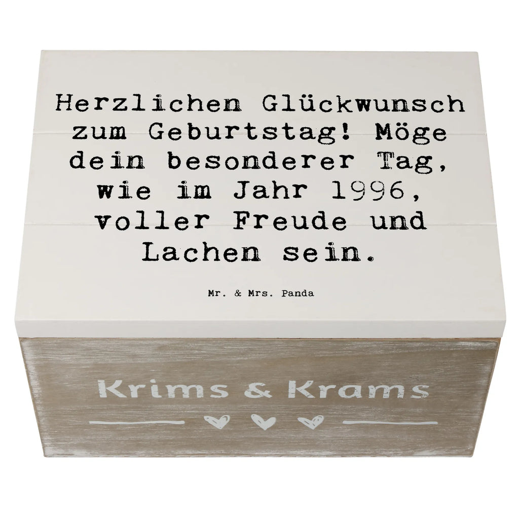 Holzkiste Spruch 1996 Geburtstag Freude Holzkiste, Kiste, Schatzkiste, Truhe, Schatulle, XXL, Erinnerungsbox, Erinnerungskiste, Dekokiste, Aufbewahrungsbox, Geschenkbox, Geschenkdose, Geburtstag, Geburtstagsgeschenk, Geschenk