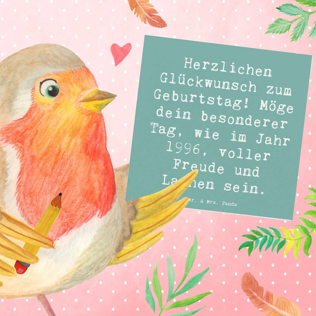 Deluxe Karte Spruch 1996 Geburtstag Freude Karte, Grußkarte, Klappkarte, Einladungskarte, Glückwunschkarte, Hochzeitskarte, Geburtstagskarte, Hochwertige Grußkarte, Hochwertige Klappkarte, Geburtstag, Geburtstagsgeschenk, Geschenk