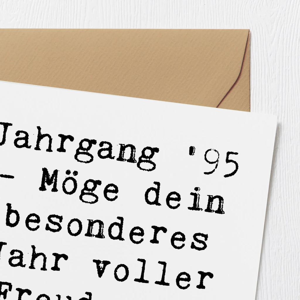 Deluxe Karte Spruch 1995 Geburtstag Karte, Grußkarte, Klappkarte, Einladungskarte, Glückwunschkarte, Hochzeitskarte, Geburtstagskarte, Hochwertige Grußkarte, Hochwertige Klappkarte, Geburtstag, Geburtstagsgeschenk, Geschenk