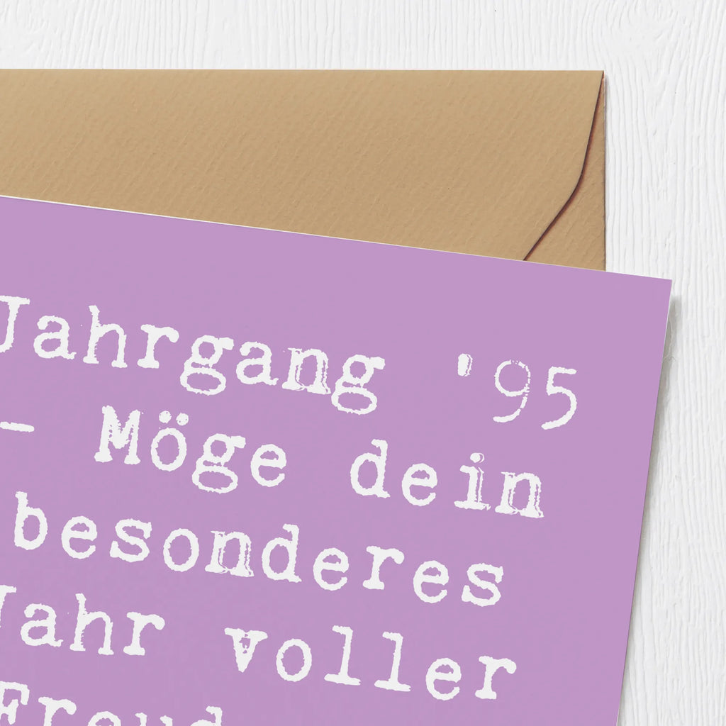 Deluxe Karte Spruch 1995 Geburtstag Karte, Grußkarte, Klappkarte, Einladungskarte, Glückwunschkarte, Hochzeitskarte, Geburtstagskarte, Hochwertige Grußkarte, Hochwertige Klappkarte, Geburtstag, Geburtstagsgeschenk, Geschenk