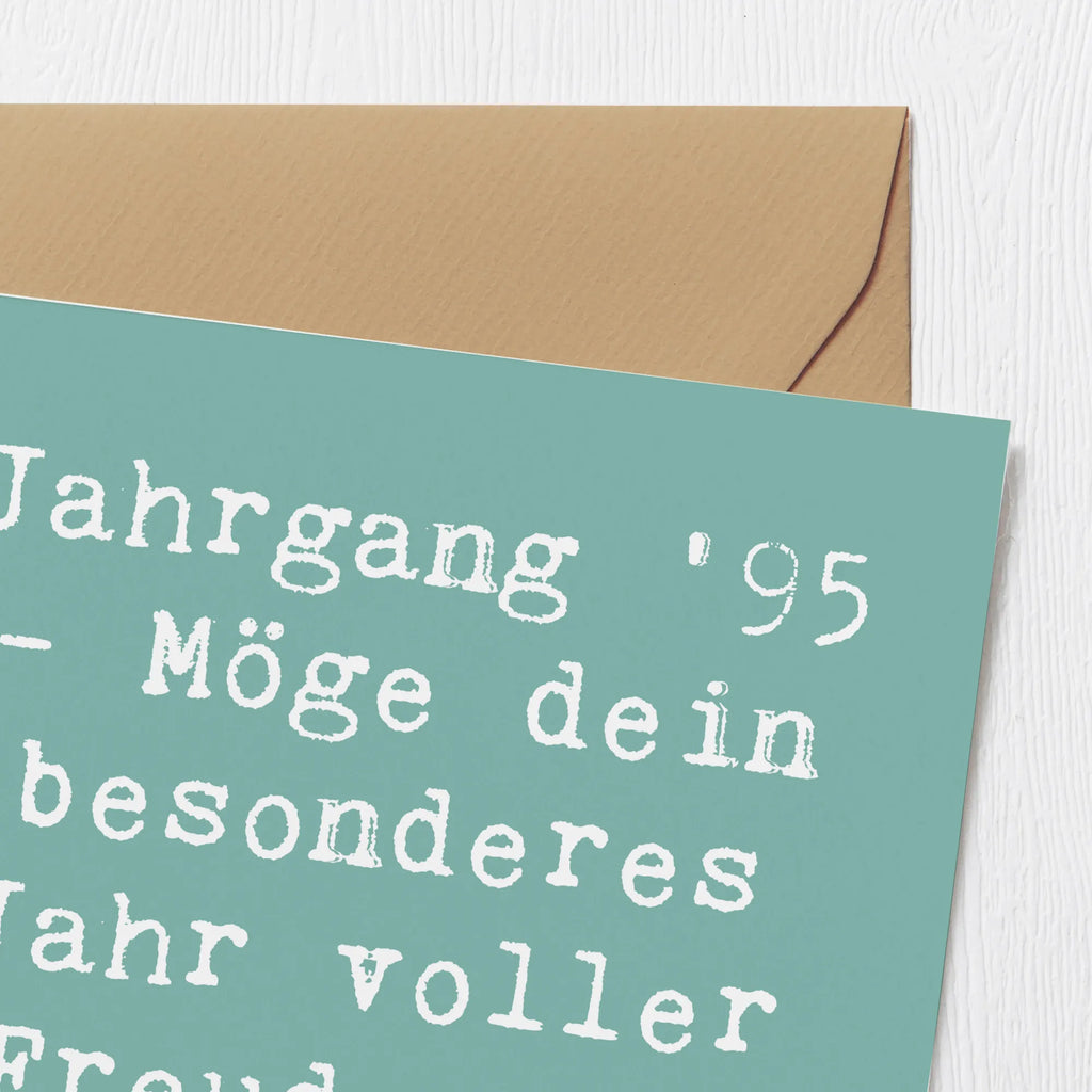 Deluxe Karte Spruch 1995 Geburtstag Karte, Grußkarte, Klappkarte, Einladungskarte, Glückwunschkarte, Hochzeitskarte, Geburtstagskarte, Hochwertige Grußkarte, Hochwertige Klappkarte, Geburtstag, Geburtstagsgeschenk, Geschenk