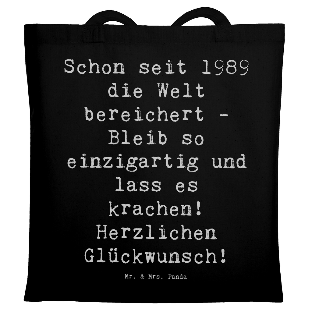 Tragetasche Spruch 1989 Geburtstag Beuteltasche, Beutel, Einkaufstasche, Jutebeutel, Stoffbeutel, Tasche, Shopper, Umhängetasche, Strandtasche, Schultertasche, Stofftasche, Tragetasche, Badetasche, Jutetasche, Einkaufstüte, Laptoptasche, Geburtstag, Geburtstagsgeschenk, Geschenk