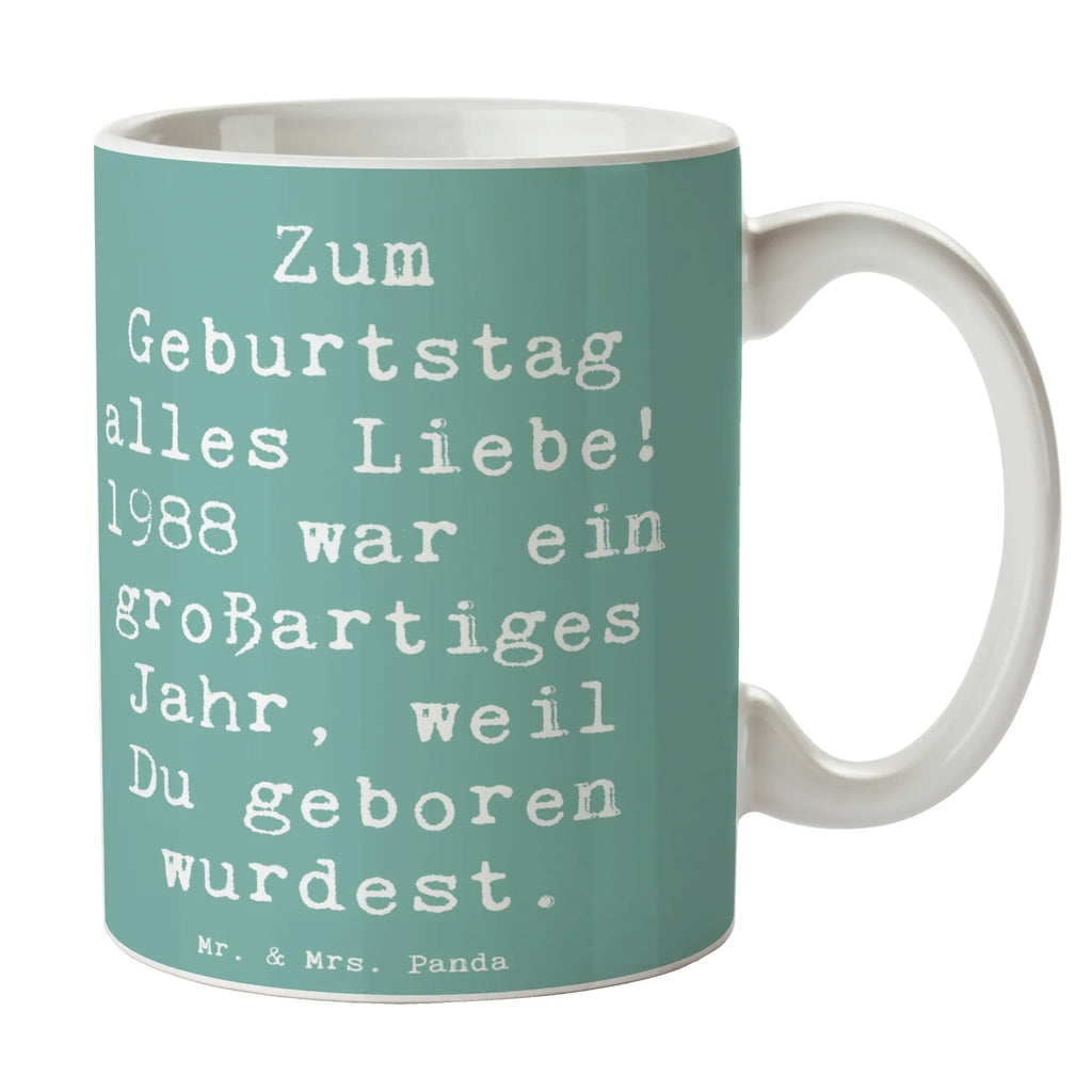 Tasse Spruch 1988 Geburtstag Tasse, Kaffeetasse, Teetasse, Becher, Kaffeebecher, Teebecher, Keramiktasse, Porzellantasse, Büro Tasse, Geschenk Tasse, Tasse Sprüche, Tasse Motive, Kaffeetassen, Tasse bedrucken, Designer Tasse, Cappuccino Tassen, Schöne Teetassen, Geburtstag, Geburtstagsgeschenk, Geschenk