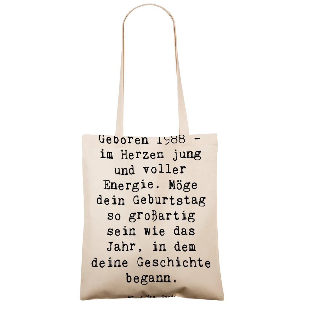 Tragetasche Spruch 1988 Geburtstag Beuteltasche, Beutel, Einkaufstasche, Jutebeutel, Stoffbeutel, Tasche, Shopper, Umhängetasche, Strandtasche, Schultertasche, Stofftasche, Tragetasche, Badetasche, Jutetasche, Einkaufstüte, Laptoptasche, Geburtstag, Geburtstagsgeschenk, Geschenk