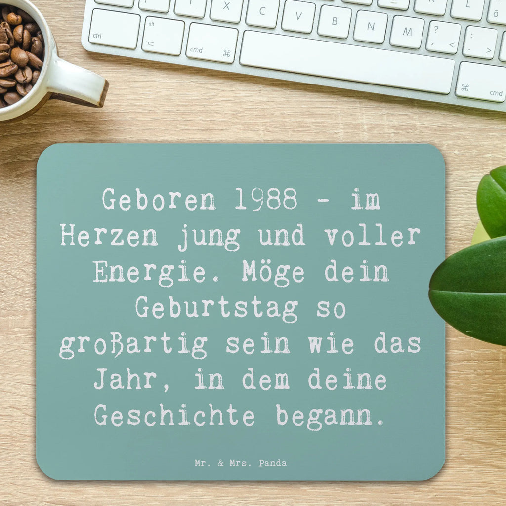 Mauspad Spruch 1988 Geburtstag Mousepad, Computer zubehör, Büroausstattung, PC Zubehör, Arbeitszimmer, Mauspad, Einzigartiges Mauspad, Designer Mauspad, Mausunterlage, Mauspad Büro, Geburtstag, Geburtstagsgeschenk, Geschenk