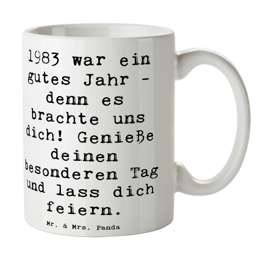 Tasse Spruch 1983 Geburtstag Tasse, Kaffeetasse, Teetasse, Becher, Kaffeebecher, Teebecher, Keramiktasse, Porzellantasse, Büro Tasse, Geschenk Tasse, Tasse Sprüche, Tasse Motive, Kaffeetassen, Tasse bedrucken, Designer Tasse, Cappuccino Tassen, Schöne Teetassen, Geburtstag, Geburtstagsgeschenk, Geschenk