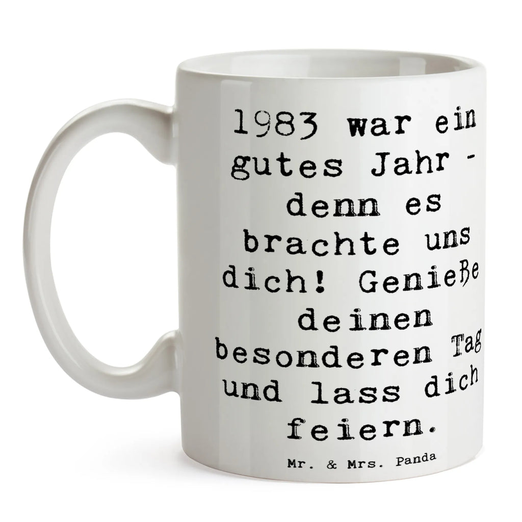 Tasse Spruch 1983 Geburtstag Tasse, Kaffeetasse, Teetasse, Becher, Kaffeebecher, Teebecher, Keramiktasse, Porzellantasse, Büro Tasse, Geschenk Tasse, Tasse Sprüche, Tasse Motive, Kaffeetassen, Tasse bedrucken, Designer Tasse, Cappuccino Tassen, Schöne Teetassen, Geburtstag, Geburtstagsgeschenk, Geschenk