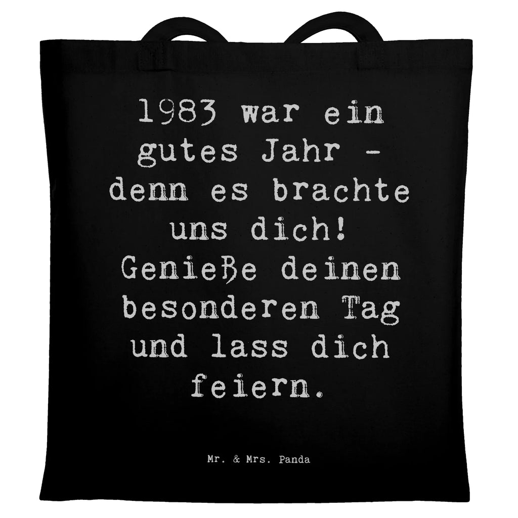 Tragetasche Spruch 1983 Geburtstag Beuteltasche, Beutel, Einkaufstasche, Jutebeutel, Stoffbeutel, Tasche, Shopper, Umhängetasche, Strandtasche, Schultertasche, Stofftasche, Tragetasche, Badetasche, Jutetasche, Einkaufstüte, Laptoptasche, Geburtstag, Geburtstagsgeschenk, Geschenk