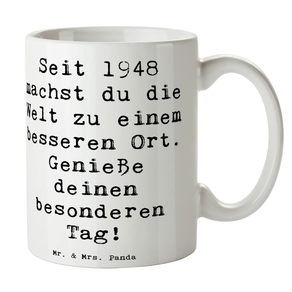 Tasse Spruch 1948 Geburtstag Tasse, Kaffeetasse, Teetasse, Becher, Kaffeebecher, Teebecher, Keramiktasse, Porzellantasse, Büro Tasse, Geschenk Tasse, Tasse Sprüche, Tasse Motive, Kaffeetassen, Tasse bedrucken, Designer Tasse, Cappuccino Tassen, Schöne Teetassen, Geburtstag, Geburtstagsgeschenk, Geschenk