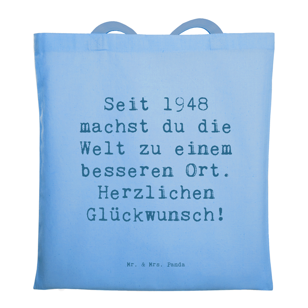 Tragetasche Spruch 1948 Geburtstag Beuteltasche, Beutel, Einkaufstasche, Jutebeutel, Stoffbeutel, Tasche, Shopper, Umhängetasche, Strandtasche, Schultertasche, Stofftasche, Tragetasche, Badetasche, Jutetasche, Einkaufstüte, Laptoptasche, Geburtstag, Geburtstagsgeschenk, Geschenk