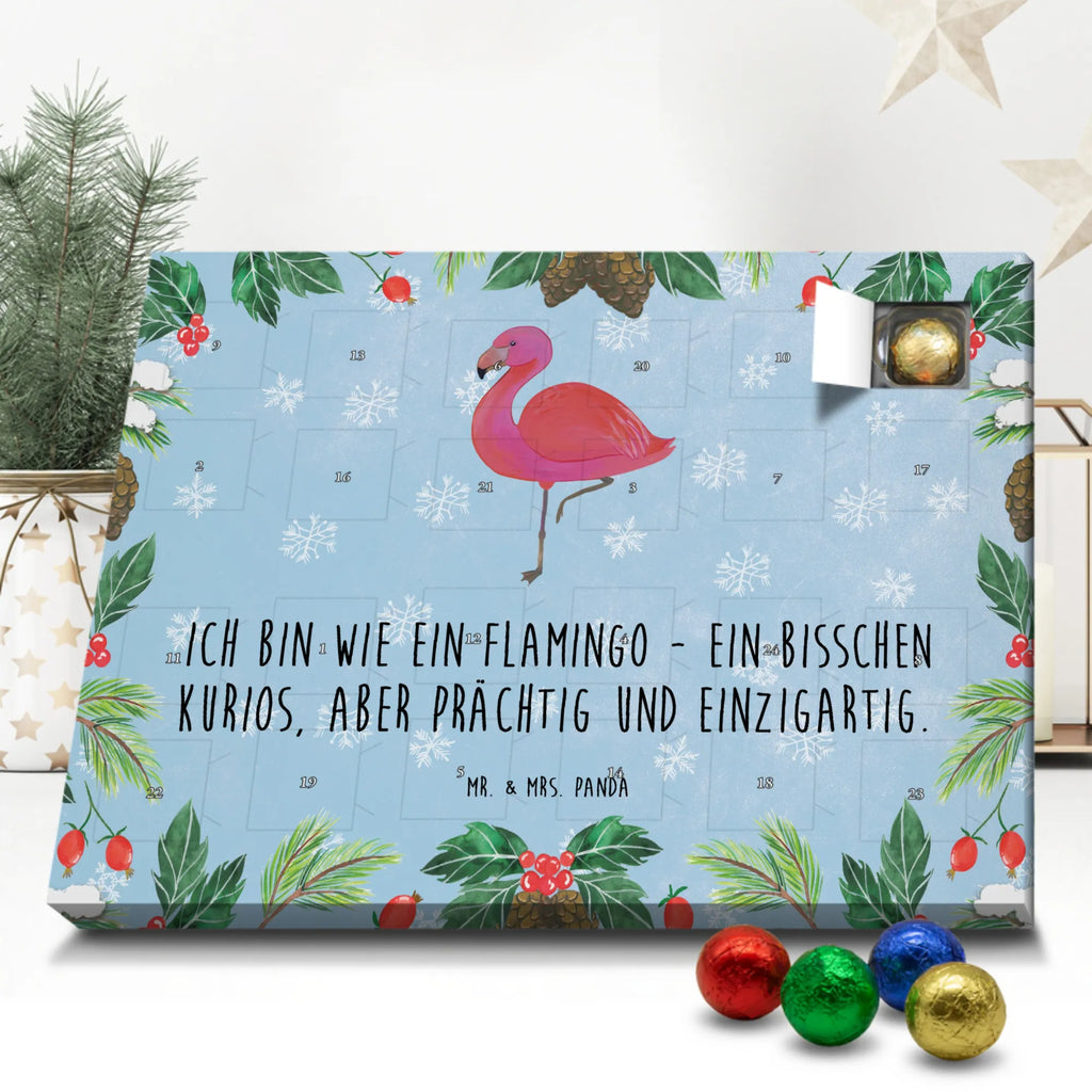 Schoko Adventskalender Flamingo Classic Adventskalender, Schokoladen Adventskalender, Schoko Adventskalender, Flamingo, Einzigartig, Selbstliebe, Stolz, ich, für mich, Spruch, Freundin, Freundinnen, Außenseiter, Sohn, Tochter, Geschwister