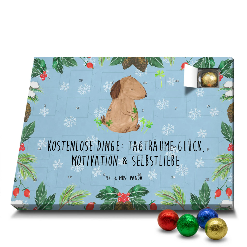 Schoko Adventskalender Hund Kleeblatt Adventskalender, Schokoladen Adventskalender, Schoko Adventskalender, Hund, Hundemotiv, Haustier, Hunderasse, Tierliebhaber, Hundebesitzer, Sprüche, Kleeblatt, Glück, Tagträume, Motivation, Neuanfang, Geschenk, Glücksbringer, Selbstliebe, Achtsamkeit