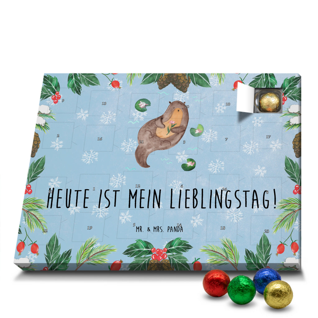 Schoko Adventskalender Otter Seerose Adventskalender, Schokoladen Adventskalender, Schoko Adventskalender, Otter, Fischotter, Seeotter, Otter Seeotter See Otter