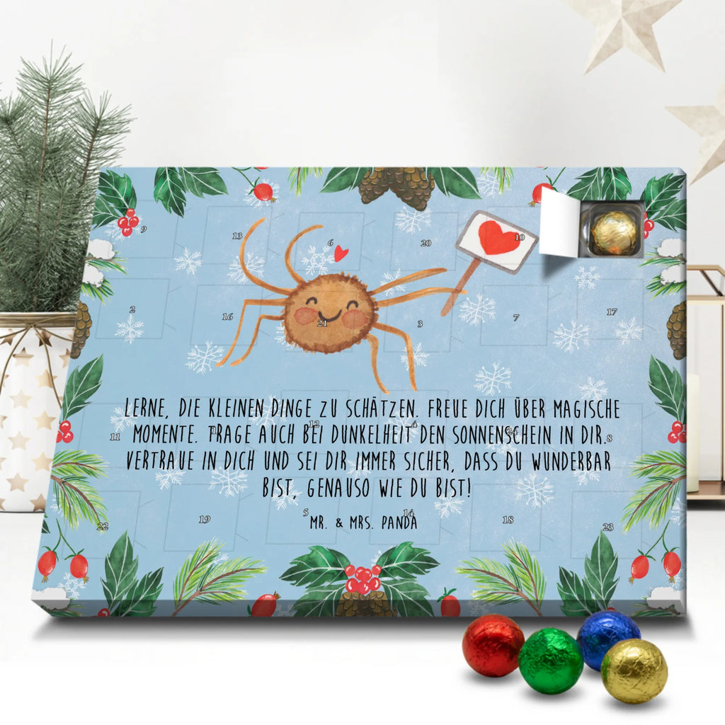 Schoko Adventskalender Spinne Agathe Motivation Adventskalender, Schokoladen Adventskalender, Schoko Adventskalender, Spinne Agathe, Spinne, Agathe, Videos, Merchandise, Motivation, Glück, Liebe, Vertrauen, Dankeschön