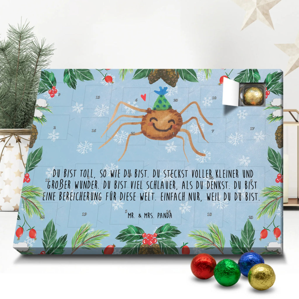 Schoko Adventskalender Spinne Agathe Party Adventskalender, Schokoladen Adventskalender, Schoko Adventskalender, Spinne Agathe, Spinne, Agathe, Videos, Merchandise, Selbstliebe, Wunder, Motivation, Glück