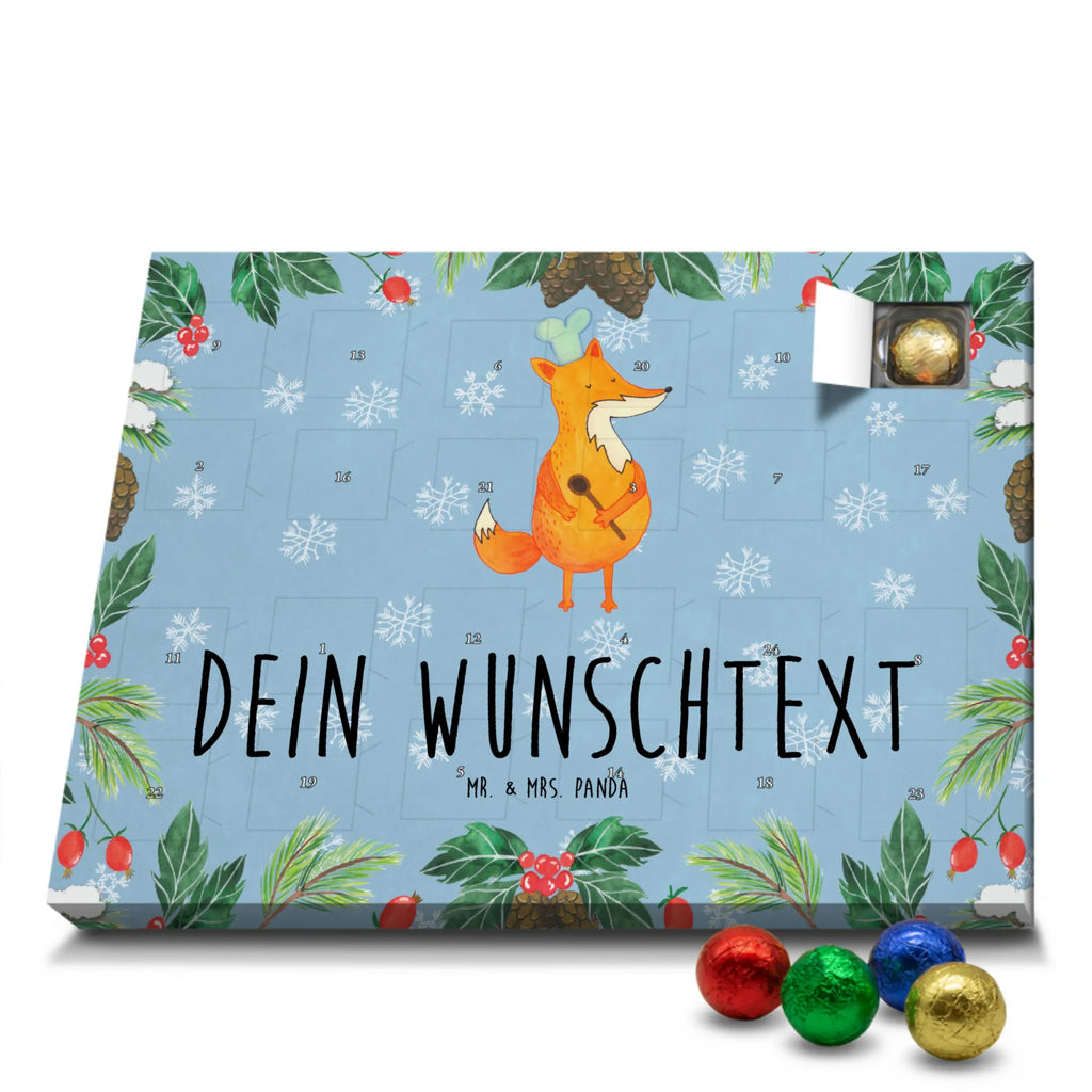 Personalisierter Schoko Adventskalender Fuchs Koch Personalisierter Adventskalender, Adventskalender mit Namen, Fuchs, Füchse, Koch Geschenk, Küche Spruch, Küche Deko, Köche, Bäcker, Party Spruch, Spruch lustig, witzig