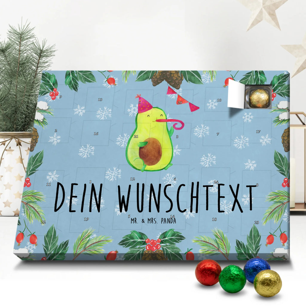 Personalisierter Schoko Adventskalender Avocado Geburtstag Personalisierter Adventskalender, Adventskalender mit Namen, Avocado, Veggie, Vegan, Gesund