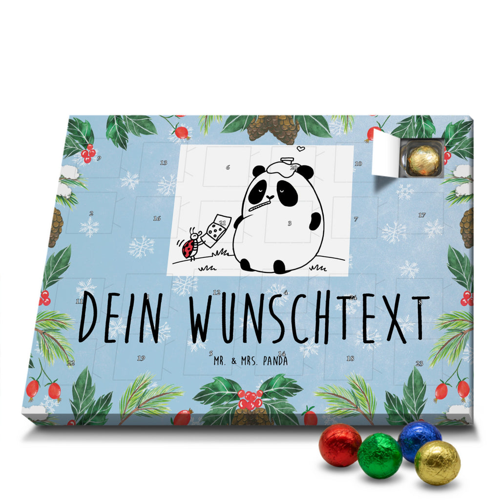 Personalisierter Schoko Adventskalender Panda Gute Besserung Personalisierter Adventskalender, Adventskalender mit Namen