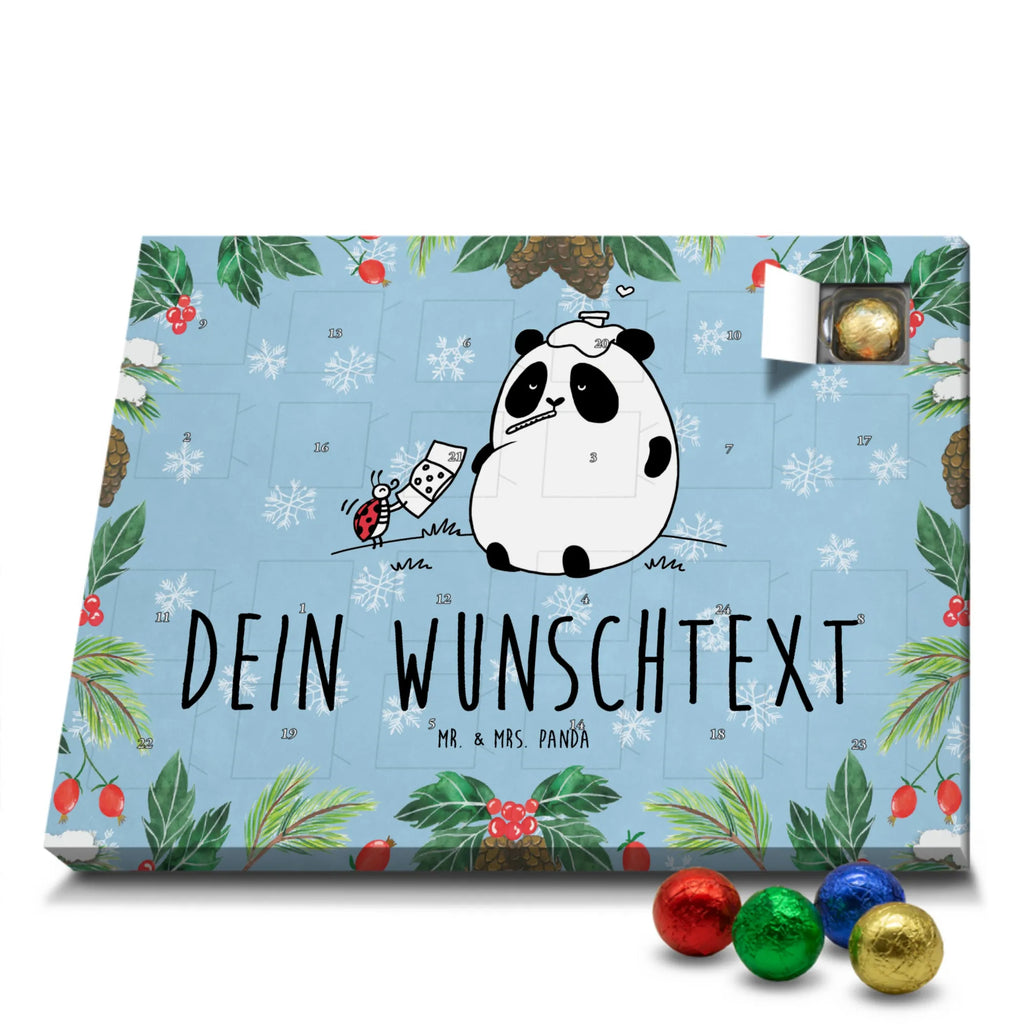 Personalisierter Schoko Adventskalender Panda Gute Besserung Personalisierter Adventskalender, Adventskalender mit Namen