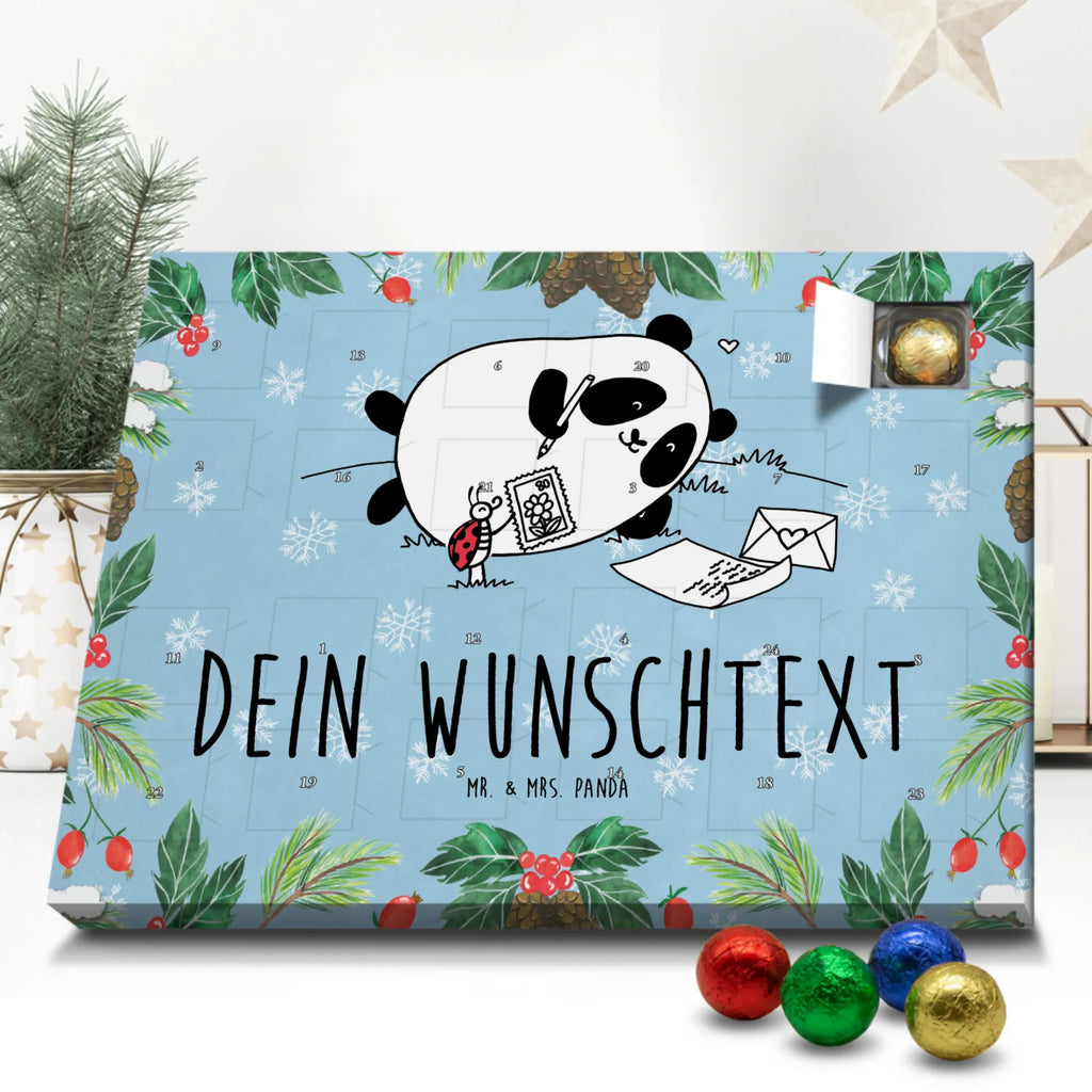 Personalisierter Schoko Adventskalender Panda Vermissen Personalisierter Adventskalender, Adventskalender mit Namen