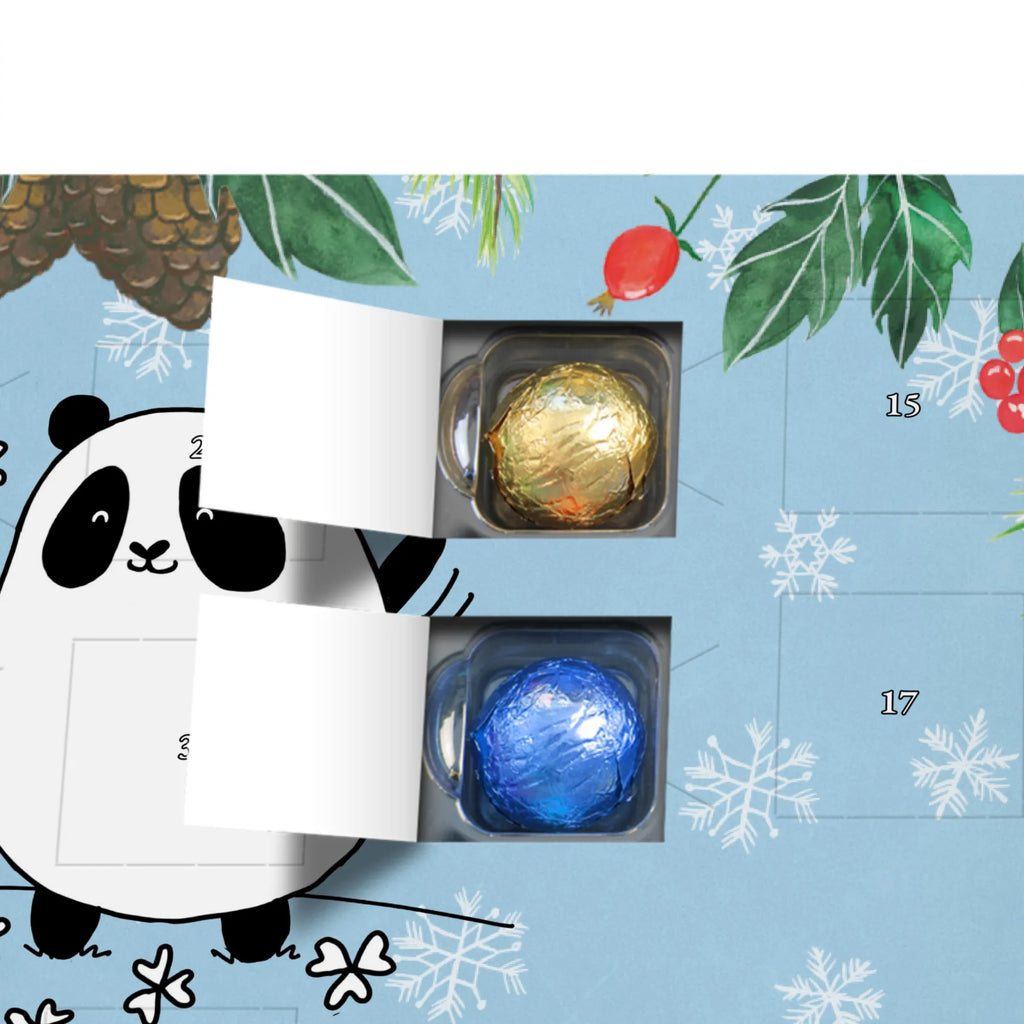 Personalisierter Schoko Adventskalender Panda Glück Personalisierter Adventskalender, Adventskalender mit Namen