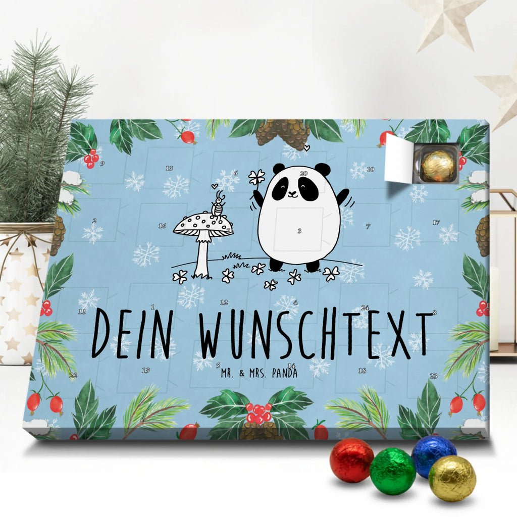 Personalisierter Schoko Adventskalender Panda Glück Personalisierter Adventskalender, Adventskalender mit Namen