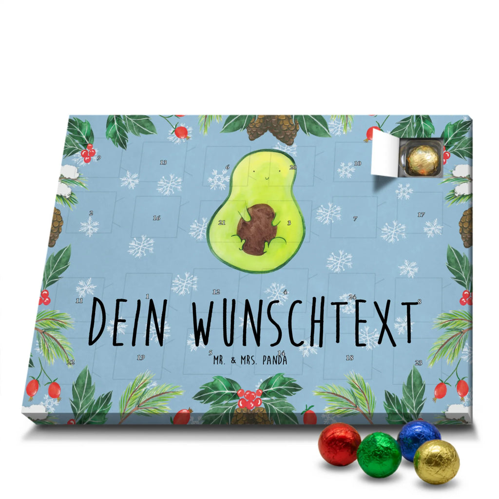 Personalisierter Schoko Adventskalender Avocado Kern Personalisierter Adventskalender, Adventskalender mit Namen, Avocado, Veggie, Vegan, Gesund, Avokado, Avocadokern, Kern, Pflanze, Spruch Leben