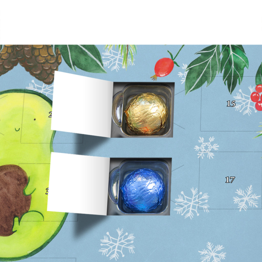 Personalisierter Schoko Adventskalender Avocado Kern Personalisierter Adventskalender, Adventskalender mit Namen, Avocado, Veggie, Vegan, Gesund, Avokado, Avocadokern, Kern, Pflanze, Spruch Leben