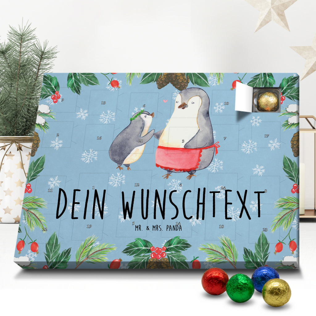 Personalisierter Schoko Adventskalender Pinguin mit Kind Personalisierter Adventskalender, Adventskalender mit Namen, Familie, Vatertag, Muttertag, Bruder, Schwester, Mama, Papa, Oma, Opa, Geschenk, Mami, Mutti, Mutter, Geburststag