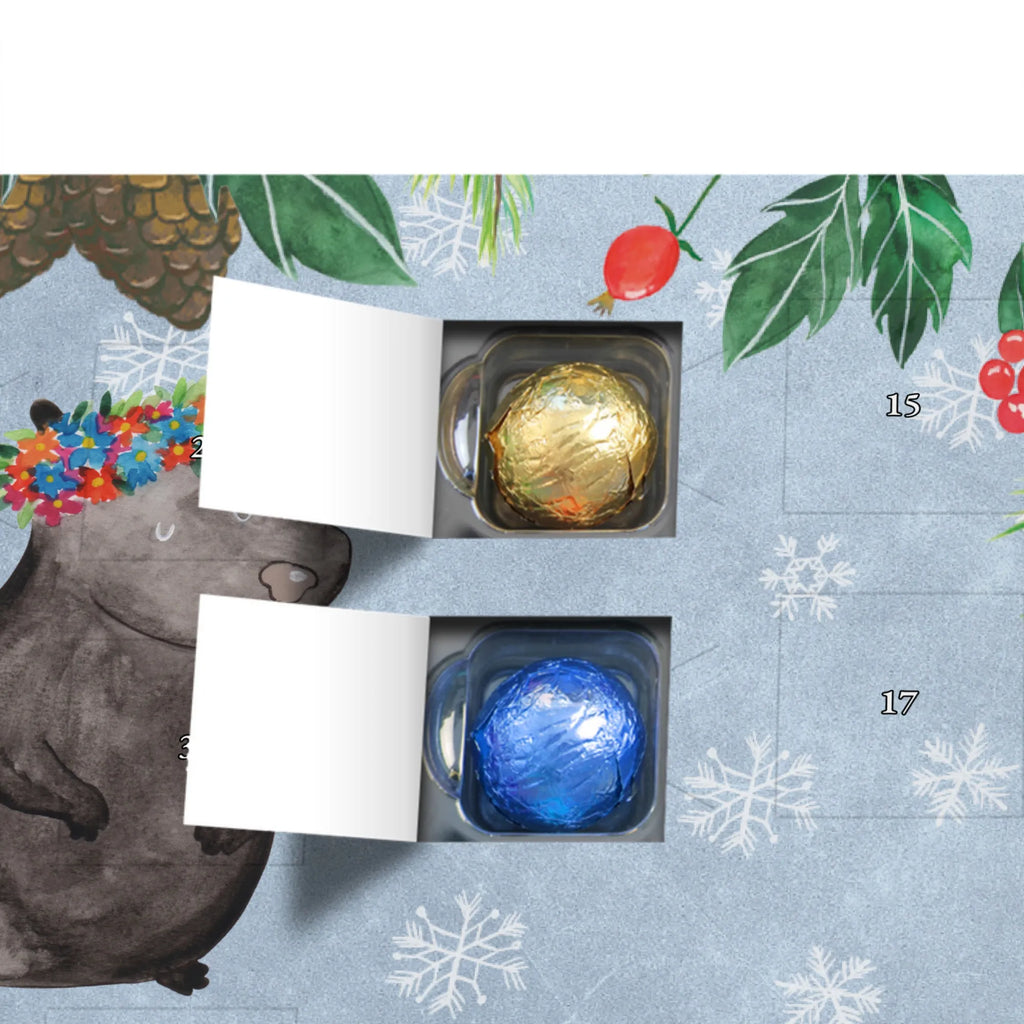 Personalisierter Schoko Adventskalender Stinktier Mädchen Personalisierter Adventskalender, Adventskalender mit Namen, Stinktier, Skunk, Wildtier, Raubtier, Stinker, Stinki, Yoga, Namaste, Lebe, Liebe, Lache