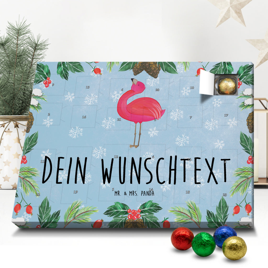 Personalisierter Schoko Adventskalender Flamingo Stolz Personalisierter Adventskalender, Adventskalender mit Namen, Flamingo, stolz, Freude, Selbstliebe, Selbstakzeptanz, Freundin, beste Freundin, Tochter, Mama, Schwester