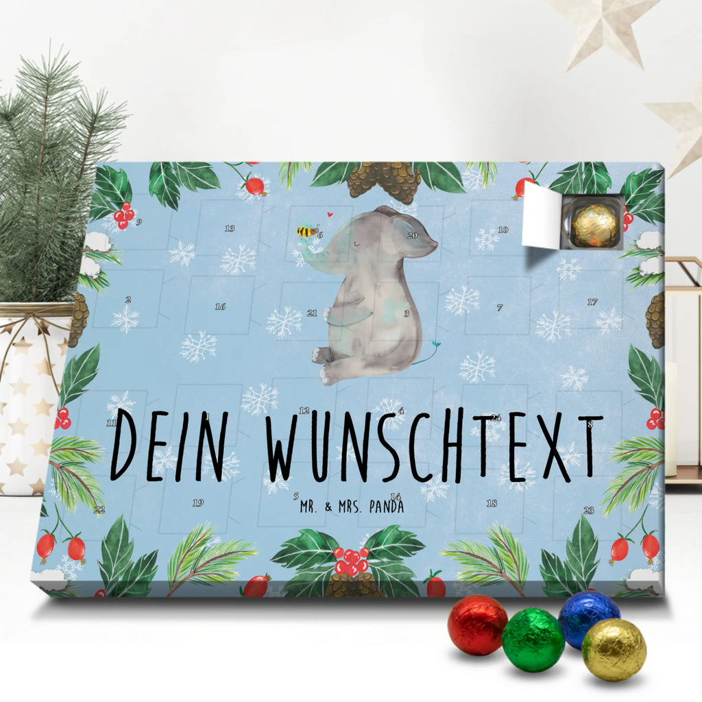 Personalisierter Schoko Adventskalender Elefant Biene Personalisierter Adventskalender, Adventskalender mit Namen, Tiermotive, Gute Laune, lustige Sprüche, Tiere, Elefant, Biene, Liebe, Liebesbeweis, Jahrestag, Liebesgeschenk, Heiratsantrag, Hochzeitsgeschenk, Liebesspruch