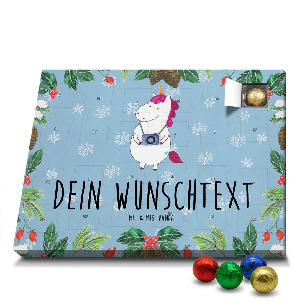 Personalisierter Schoko Adventskalender Einhorn Fotograf Personalisierter Adventskalender, Adventskalender mit Namen, Einhorn, Einhörner, Einhorn Deko, Pegasus, Unicorn, Fotograf, Fotografie, Kamera, Reisen, Weltreise, Weltenbummler, Urlaub, Tourist, Kurztrip, Reise, Städtereise