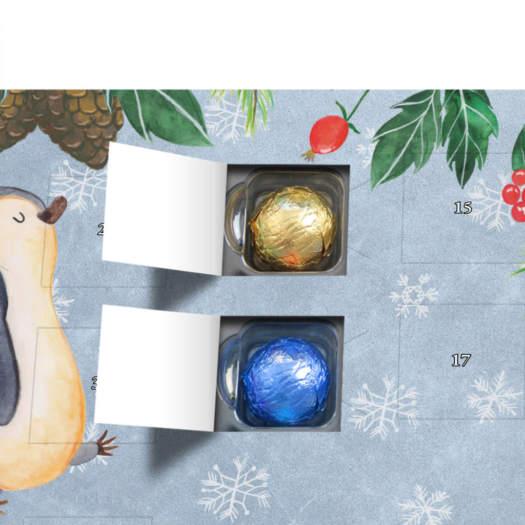 Personalisierter Schoko Adventskalender Pinguin marschieren Personalisierter Adventskalender, Adventskalender mit Namen, Pinguin, Pinguine, Frühaufsteher, Langschläfer, Bruder, Schwester, Familie