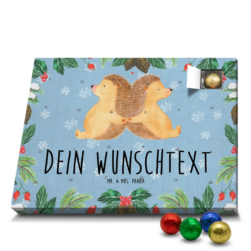 Personalisierter Schoko Adventskalender Igel händchenhaltend Personalisierter Adventskalender, Adventskalender mit Namen, Liebe, Partner, Freund, Freundin, Ehemann, Ehefrau, Heiraten, Verlobung, Heiratsantrag, Liebesgeschenk, Jahrestag, Hocheitstag, Igel, Igelliebe, Hand in Hand, Liebesbeweis, große Liebe, Liebesbotschaft, Hochzeit, Lieblingsmensch, Gemeinsamkeit, Love, Geschenk für zwei