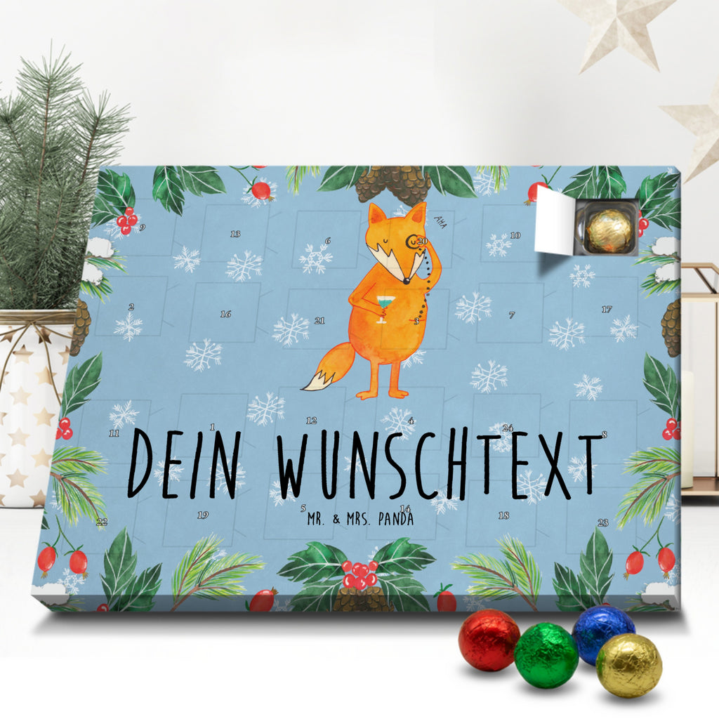 Personalisierter Schoko Adventskalender Fuchs Lord Personalisierter Adventskalender, Adventskalender mit Namen, Fuchs, Füchse, tröstende Worte, Spruch lustig, Liebeskummer Geschenk, Motivation Spruch, Problemlösung